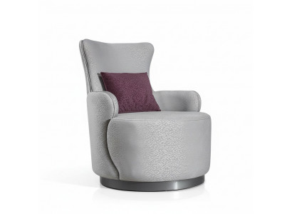 Ronndën Clubfauteuil Sofa Couch Relax Eenzersëtz Polstermiwwele Miwwel Ariichtung
