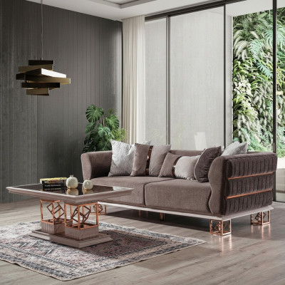 Wunnzëmmer Dräisëtz Sofa 3 Sëtzer Sofas Sëtz Modern Design Canapé Miwwelen Stil