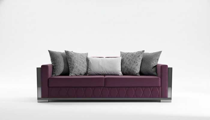 Modern Couch Canapé Design Canapé Dräisëtzer Sëtz Burgunder Canapé 3 Sëtzer