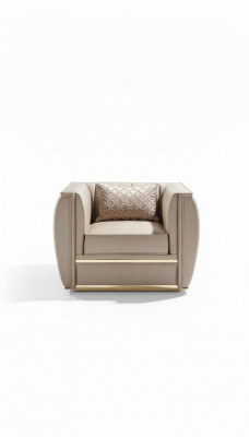 Sëtz Design Wunnzëmmer Polster Holz Modern Luxus Nei Faarf beige