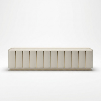 Luxusmiwwel Wunnzëmmer Sideboard Holz mat Metall nei beige Stil Modern