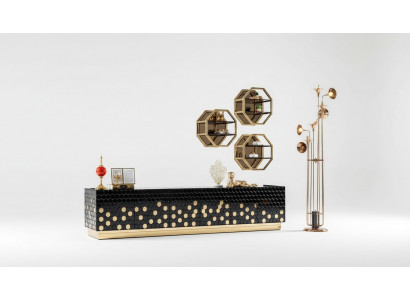 TV Schaf, RTV Fernsehstänn, Sideboard Schaf, Lowboard 260cm Metall