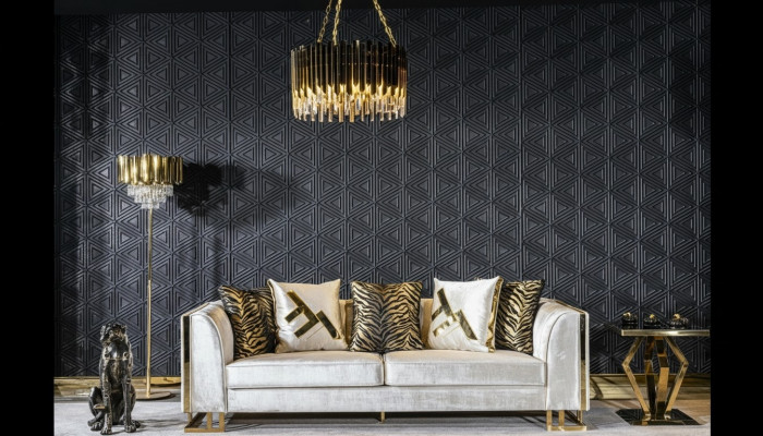 Canapé 3 Sëtz Canapéën Sëtz Design Couch Drësëtzer Luxus Miwwelen Stil Modern