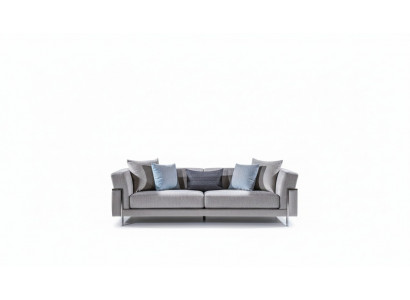 Soffagarnitur 3+3+1 Moos Spigel Dësch Sofa Sëtzgarnitur Design