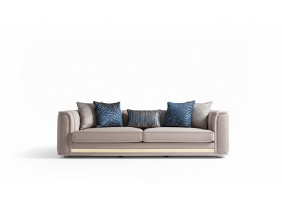 Canapé 3-Sëtz Canapéen Sofa Polster Garnitur Modern Canapéen Dräisëtzer