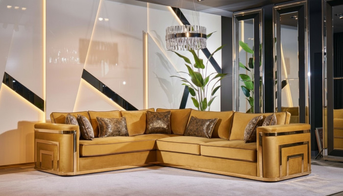 Eckcouch Stoff Miwwelen Wohnlandschaft Ecksofa L Form Sofa Eckgarnitur
