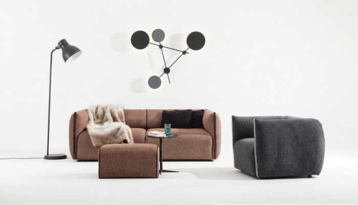 Luxus Canapé 4+1 Miwwelen Sofa Canapéë Sofasaz 2tlg. Sofasaz brong