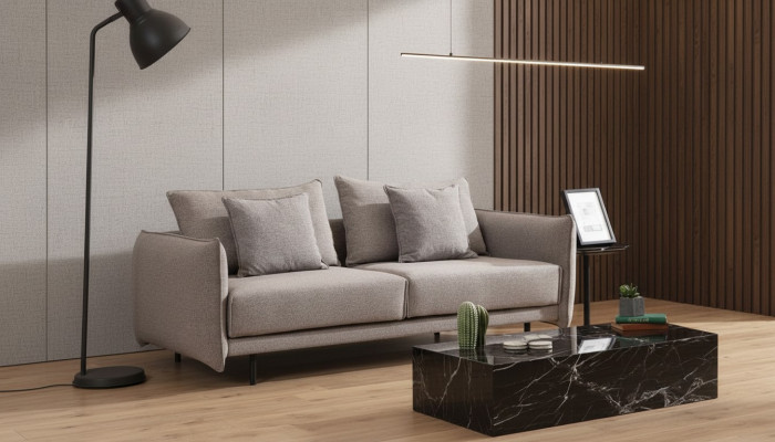 3-Sëtz Couch Sofa Miwwelen Ariichtung Couchen Sofas Polster gro Nei