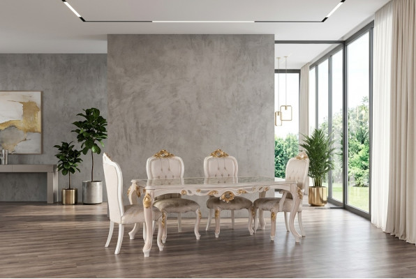 DËSCH IESSZËMMERDËSCH IESSDËSCH IESSZËMMER HOLZ DËSCHER LUXUS BAROCK IESS MÉIBEL NEI
