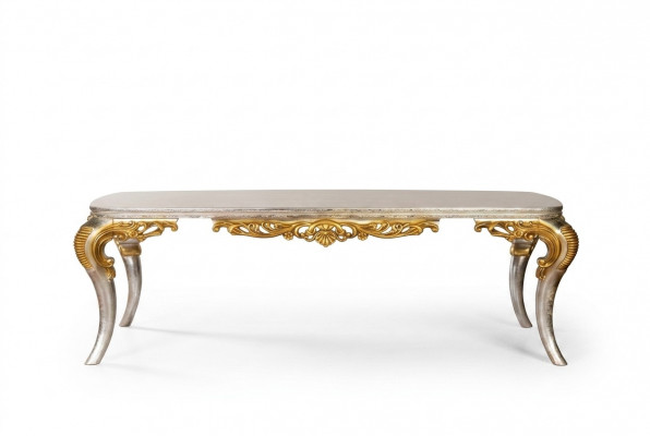 Dësch Iessdësch Iesszëmmerdësch Iesszëmmer Holz Dëscher Barock Iess Luxus Miwwelen Nei