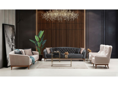 Sofagarnitur Sofa Luxus Garnitur Sofas Sëtz 4+3+1 Sëtz Modern 3tlg Set Design
