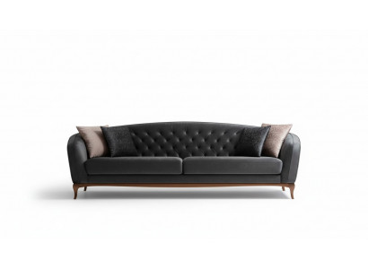 Viersëtzer Sofa Luxus 4 Sëtzer Sofas Gepolstert Couche Stoffsëtzung Modern Sëtzen