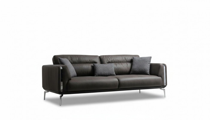 Luxus dräisëtzeger Canapé 3-Sëtzer Canapéë Sëtz Design Italienesch Miwwelen Couche Nei