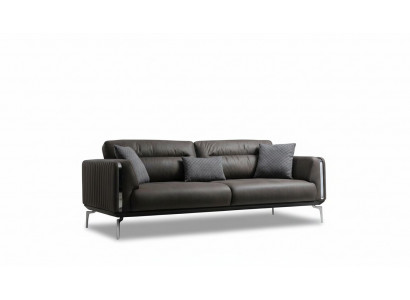 Luxus dräisëtzeger Canapé 3-Sëtzer Canapéë Sëtz Design Italienesch Miwwelen Couche Nei