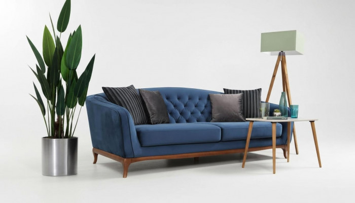 Luxus Sofa Design Drësëtzeger Modern Couch Blo Couchen Miwwelen Polster Loft Nei