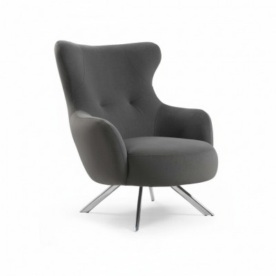 Fauteuil Ouerfauteuil Luxus 1-Sëtzer Einsëtzer Polster Sëtz Designer Stoff Modern