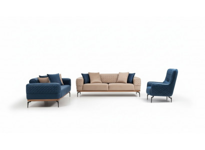 Sofa Garnitur Komplette Canapé Garnitur 331 Sëtz Fauteuil Sofa Canapéën Miwwel Set Nei