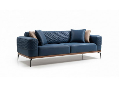 Design Dräisëtzer Modern Couch Blo Sofas Luxus Sofa Miwwelen Polster Loft Nei