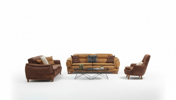 Couche-Situatioun Sofa Situatioun Komplett Couch-Situatioun 3+3+1 Sëtz Plangfauteuil