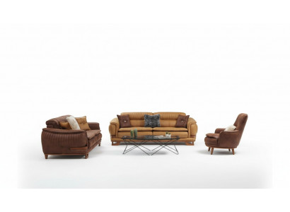 Couche-Situatioun Sofa Situatioun Komplett Couch-Situatioun 3+3+1 Sëtz Plangfauteuil