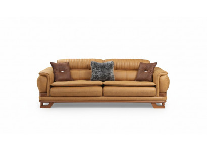 Dräibettcouch Dräisëtzer Couch 3 Sëtzer Couchen Design Wunnzëmmer Konschtléder