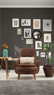 Fauteuil Ouerfauteuil Design Polster Wunnzëmmer 1Sëtz Kënschtläder Sëtzer