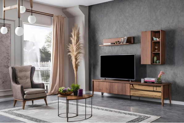 Sessel Oueresessel Wunnzëmmer Luxus 1 Sëtz Polyester Sëtz Modern Design Neit