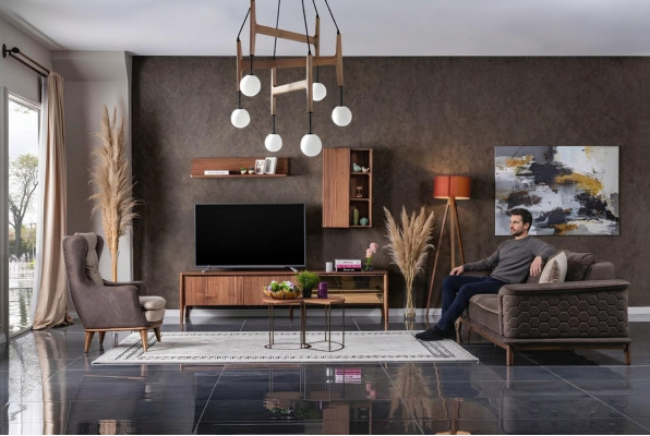 Sofagarnitur Sofa Luxus Garnitur Sofas Fotell 3+1 Setzer Stoff Modern Design Nei