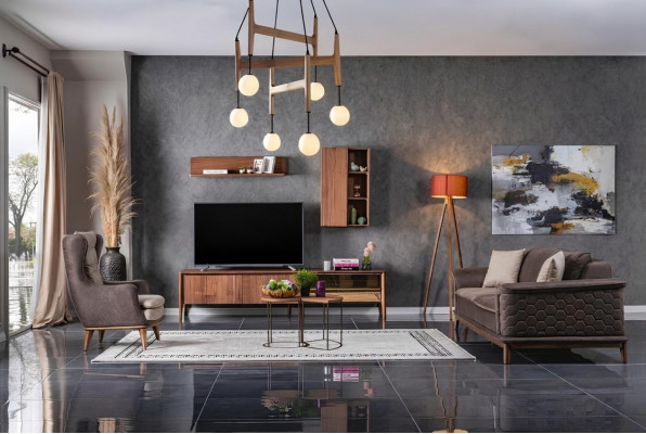 Sofagarnitur Sofa Luxus Garnitur Sofas Fotell 3+1 Setzer Stoff Modern Design Nei