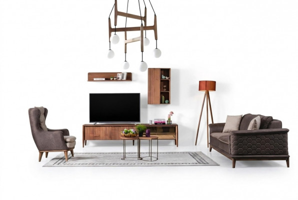 Sofagarnitur Sofa Luxus Garnitur Sofas Fotell 3+1 Setzer Stoff Modern Design Nei