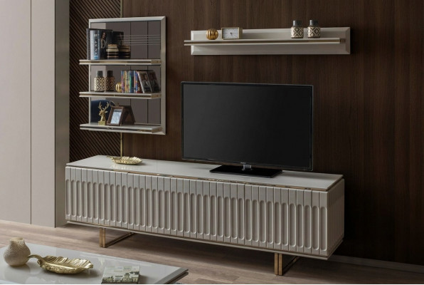 Luxus Fernsehwandschränk Wohnzëmmer rtv Lowboard tv Stänner Sideboard Regal Wohnwand