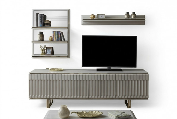 Luxus Fernsehwandschränk Wohnzëmmer rtv Lowboard tv Stänner Sideboard Regal Wohnwand