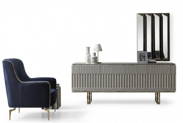 Garnitur Säitenschaaf Spigel Kommode Schaf Designer Luxus Schief Kommodë Set