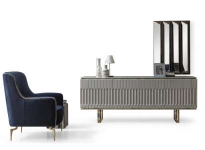 Garnitur Säitenschaaf Spigel Kommode Schaf Designer Luxus Schief Kommodë Set