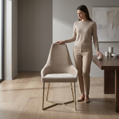 Liegefauteuil Iesszëmmer Stull Luxus Beige Liegefauteuil Stull Still Modern Design Miwwelen