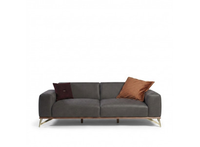 Dreiplazeg Sofa 3 Sëtzer Luxus Sofas Wunnzëmmer Ariichtung Modern Stoff Design
