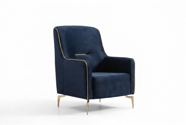 Fauteuil Einsëtzer 1 Sëtz Clubfotel Stoff Modernen Stull Wunnzëmmer Miwwelen Textil