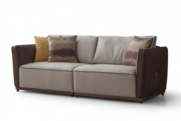 Duebelen Sofa Luxus 2 Sëtzer Sofas Sëtz Wunnzëmmer Modern Polyester Stoff Nei