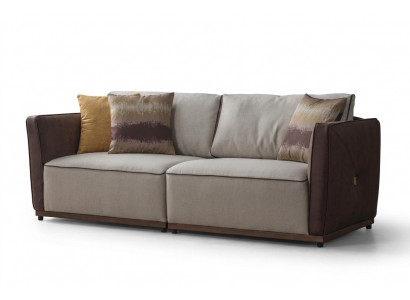 Duebelen Sofa Luxus 2 Sëtzer Sofas Sëtz Wunnzëmmer Modern Polyester Stoff Nei