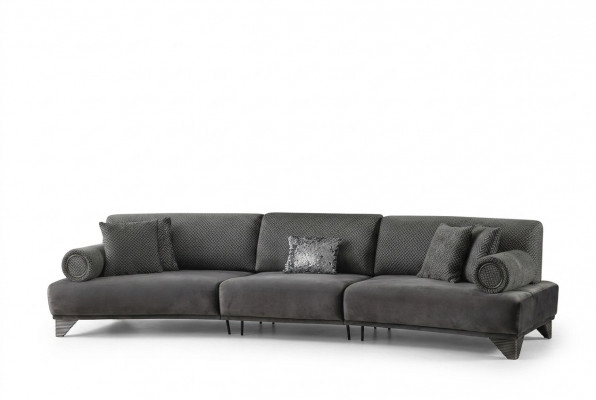 Sofa 5-Sëtz Canapé Polstersofa XXL Sofas Wunnzëmmer Stoff Grouss Wunnlandschaft