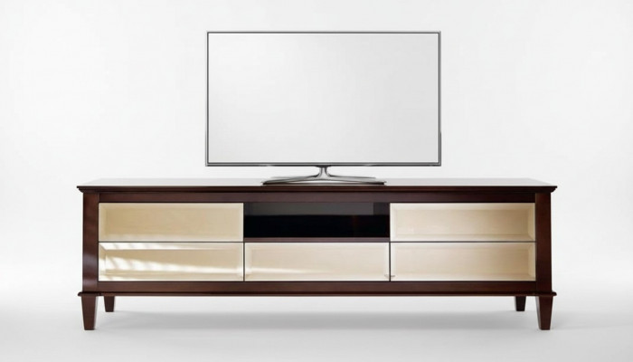 Niddregt Board TV Ständer Säitendësch Kommode Wäistzëmmer Modern Holz Design Miwwelen