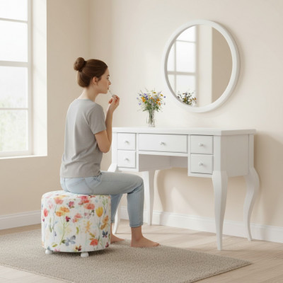 Garnitur Schminktisch Hocker Kannerzëmmer Miwwelen Kannerzëmmer Modern Luxus Holz