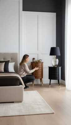 Schaf Kommode Nuetsdësch Schief Klassesch Luxus Kommoden Schlofkummer Nei