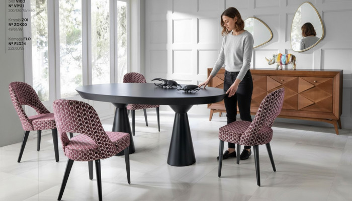 Iessgrupp Luxus Iesszëmmer Iessék Eckiessdësch Garnitur Stull Säitebord Holz 6tlg