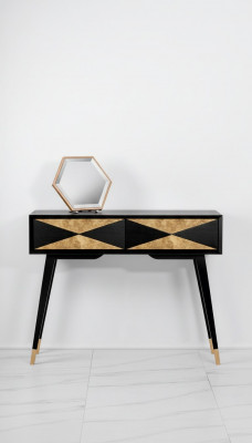 Konsolentisch Dësch Konsole Kommode Säitendësch Holz Modern Luxus Gold Design
