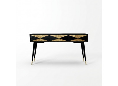 Luxus Konsolendësch Tisch Konsole Kommode Abstelltësch Holz Modern Gold Design