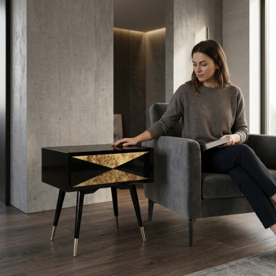 Nuetsdësch Nuetsdëscher Niewendësch Holz Design Modern Schlofzëmmer Dëscher Nei