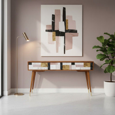 Konsolendësch Dësch Konsole Kommode Sideboard Holz Modern Luxus Design Miwwelen