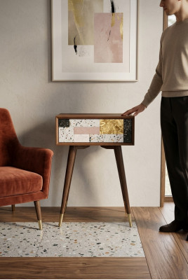 Konsolendësch Dësch Konsole Kommode Niewendëscht Holz Modern Luxus Design Nei