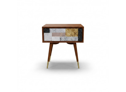 Nuetsdësch Nuetsdëscher Säitendësch Holz Design Modern Schlofzëmmer Dëscher